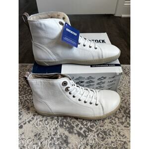 NEW Birkenstock Men’s Bartlett High Top White Leather Size 46